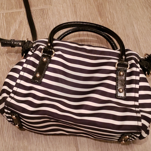 Kate Spade Black & White Stripe Crossbody - Picture 4 of 6